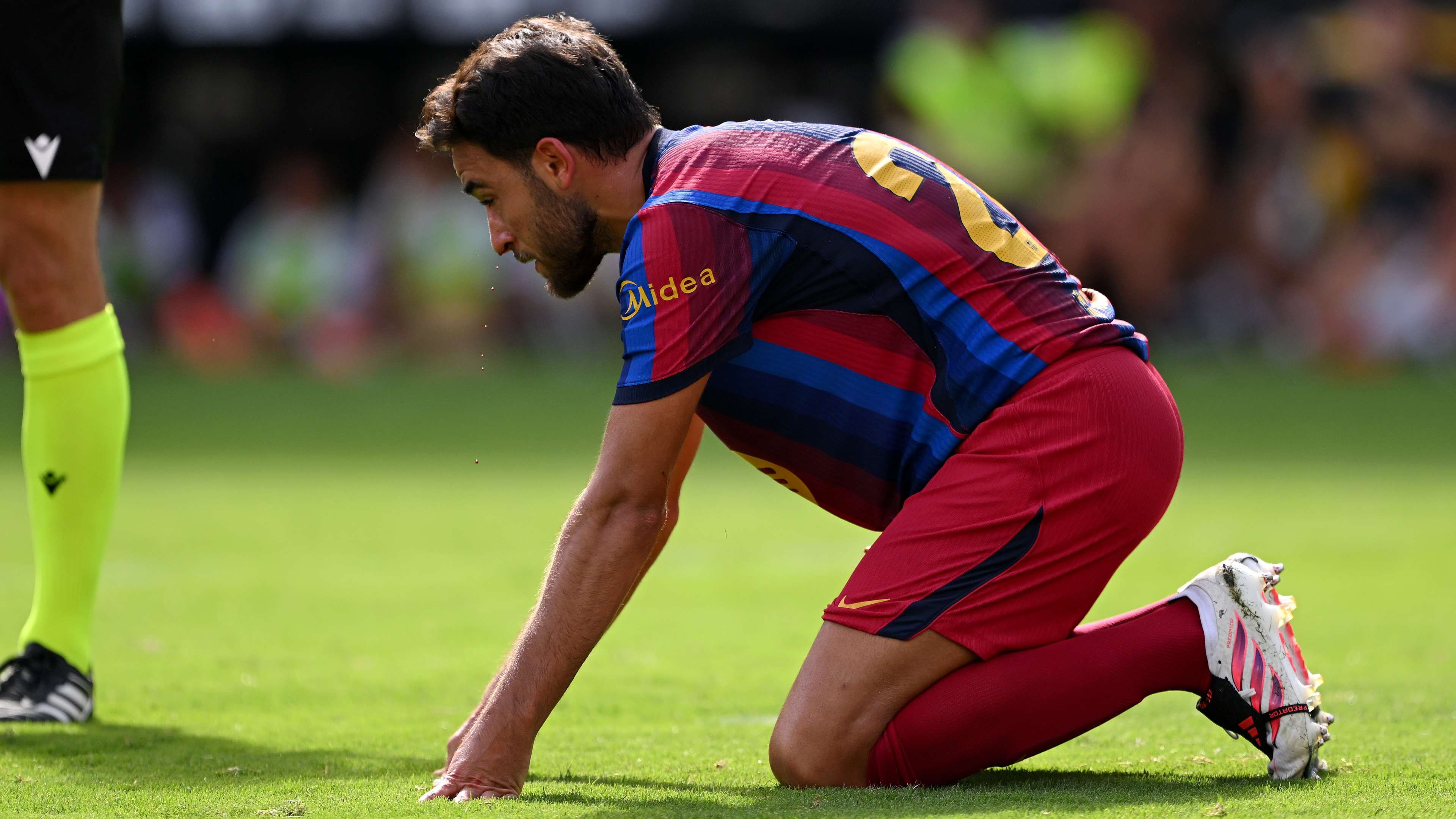 Eric Garcia Avoids Serious Injury After Bloody Nose at