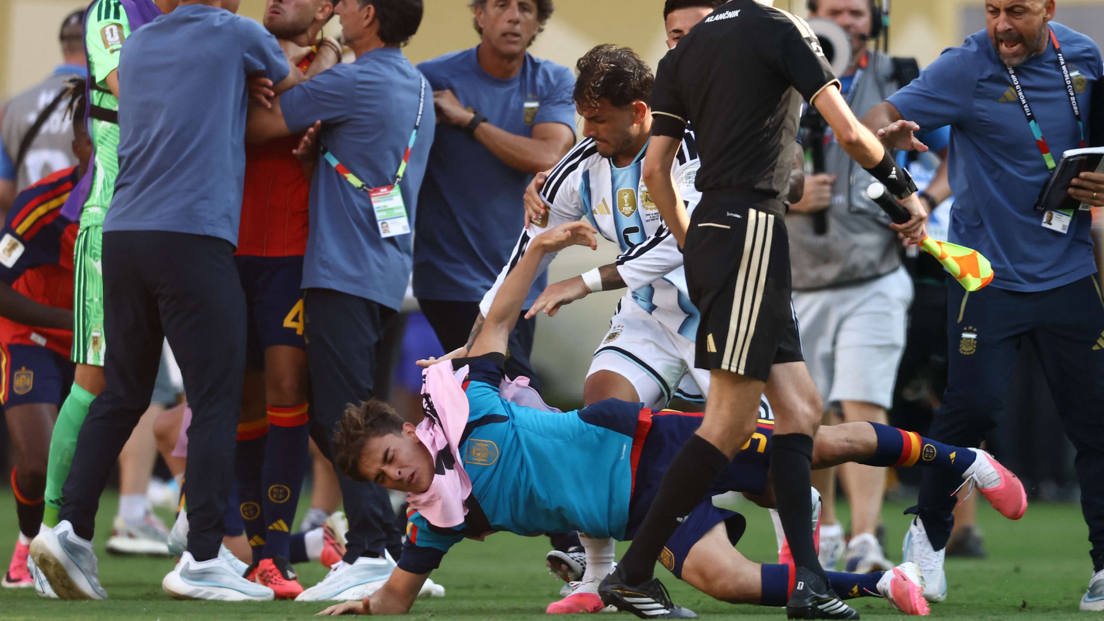 Paredes Red Card Overshadows Spain's World Cup Victory Over