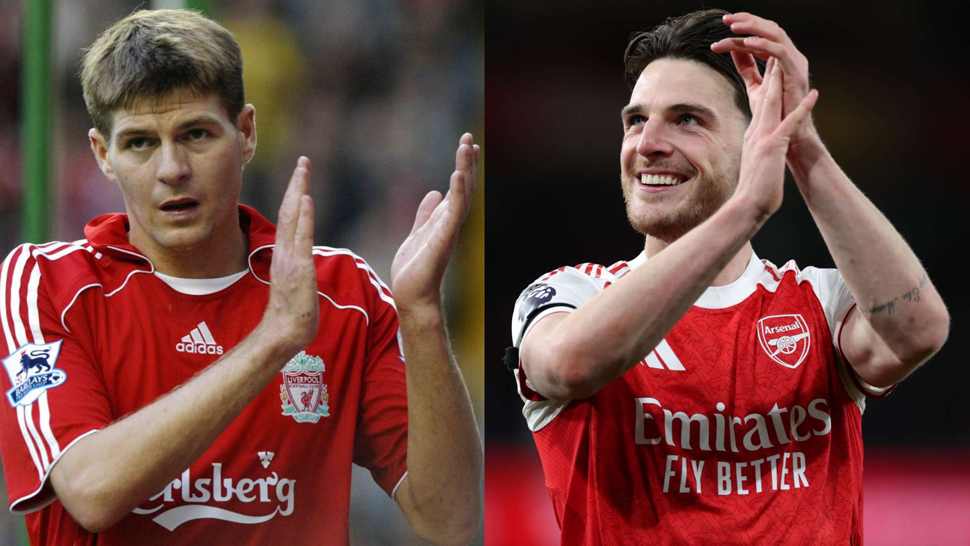 Declan Rice Models Game on Liverpool Legend Steven Gerrard