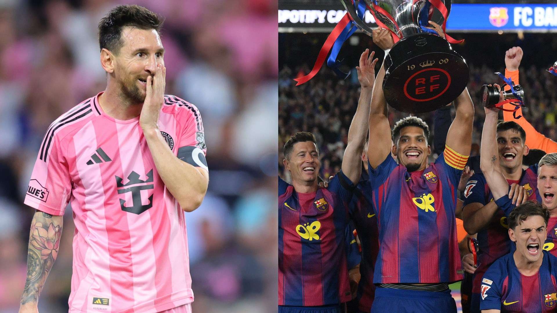 Messi Celebrates Barcelona's Back-to-Back La Liga Title Win