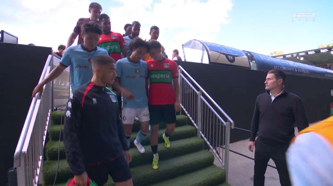 NEC vs Feyenoord: Tunnel Clash as Bischoff Confronts Zechiël