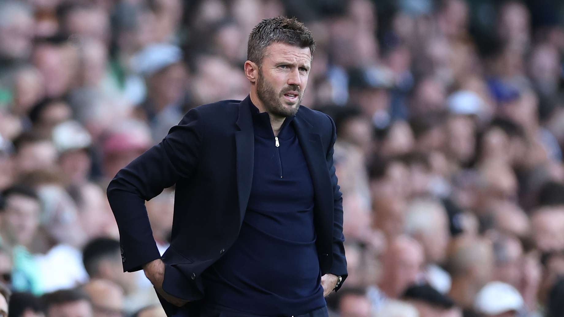 Manchester United vs Tottenham: Carrick and De Zerbi Shake