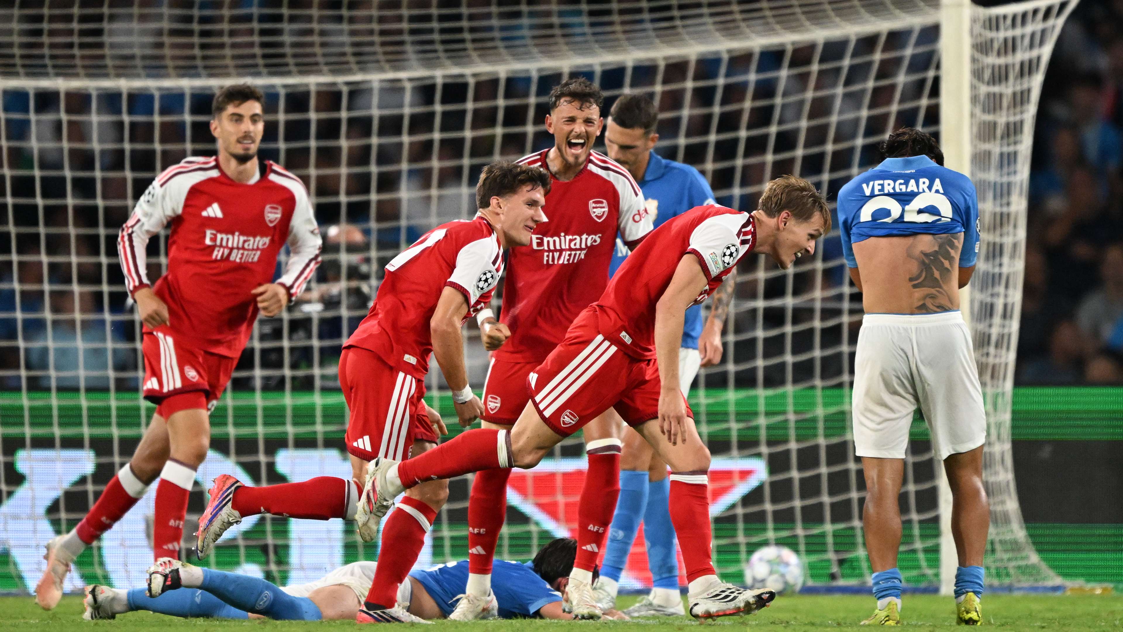 Odegaard Fires Arsenal Past Napoli in Champions League Opener
