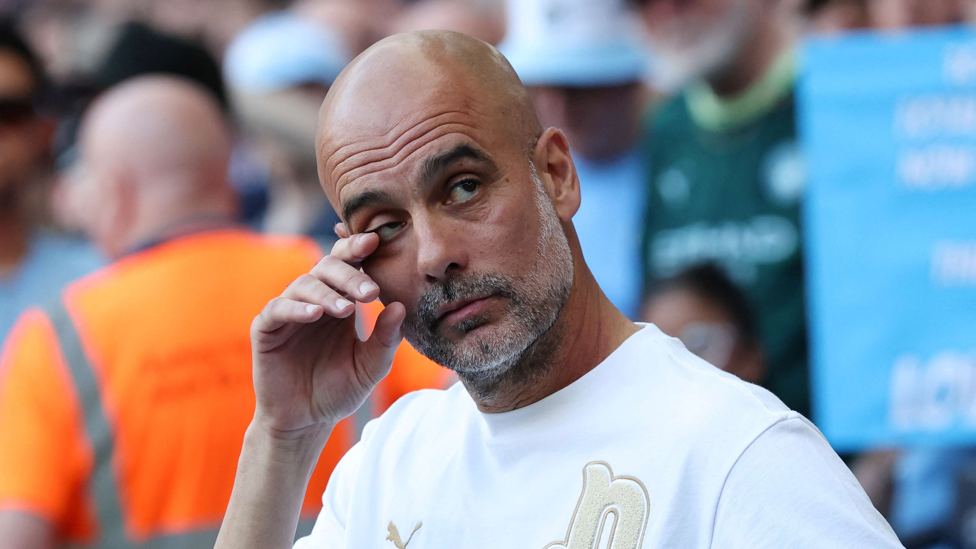 Pep Guardiola Tears Up After Manchester City Exit, Calls