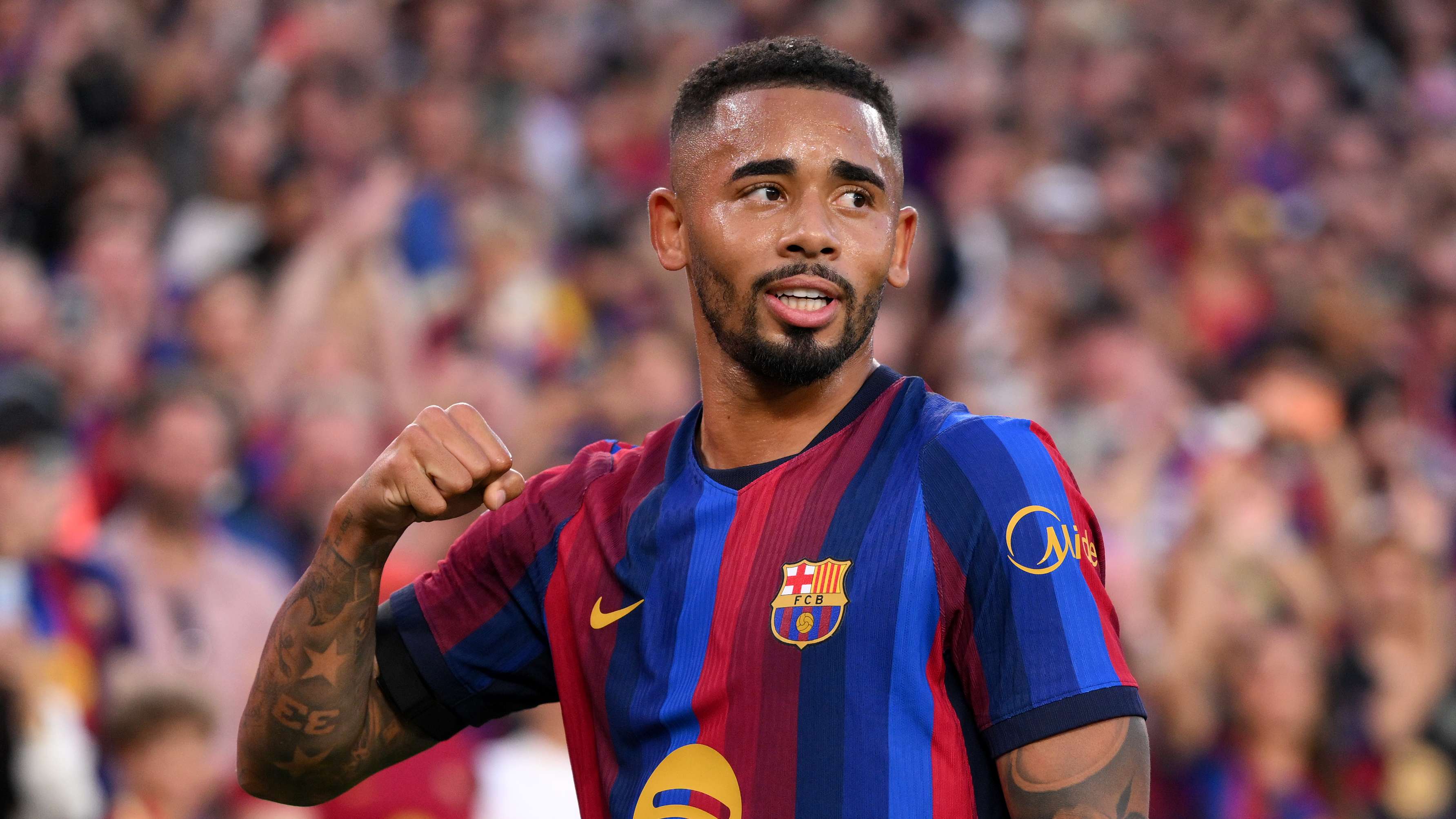 Gabriel Jesus Scores as Barcelona Thrash Getafe 3-0 Under Flick