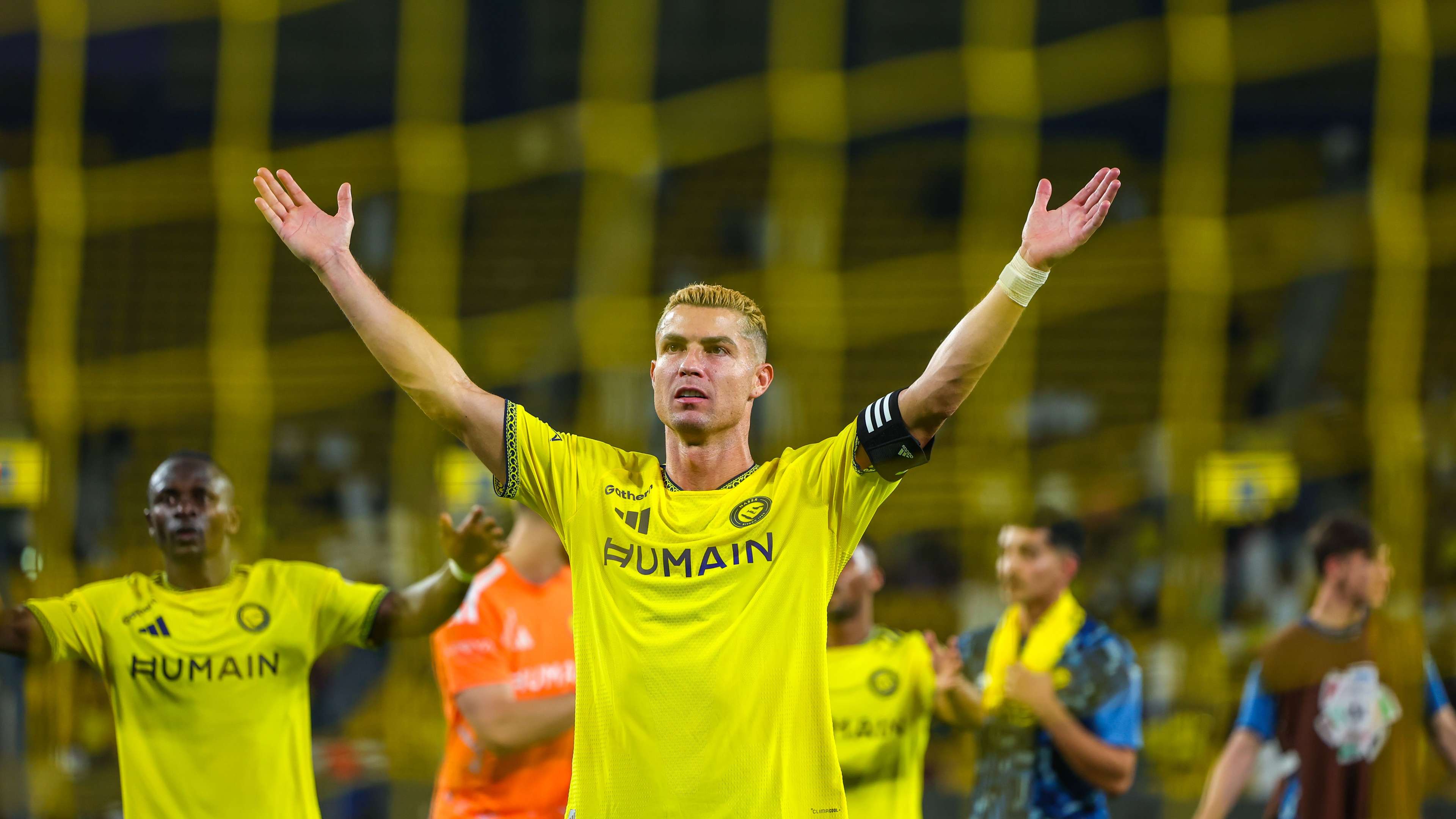 Ronaldo Shows Class: Embraces Injured Abha Player After