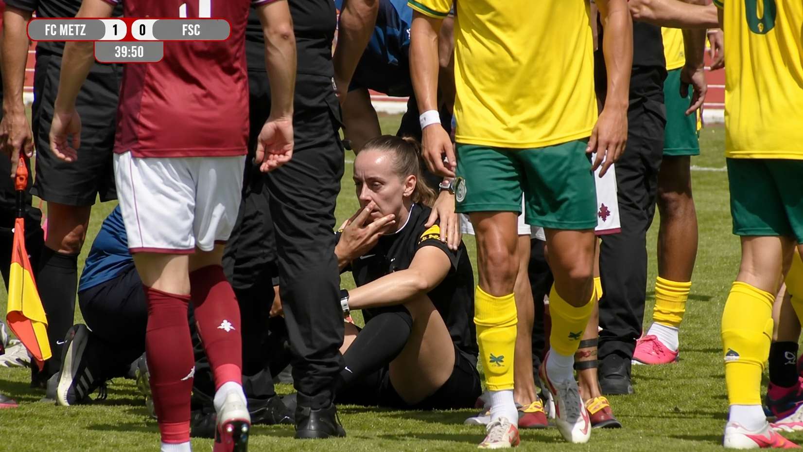 Fortuna Sittard Loses to Metz as Referee Injured in