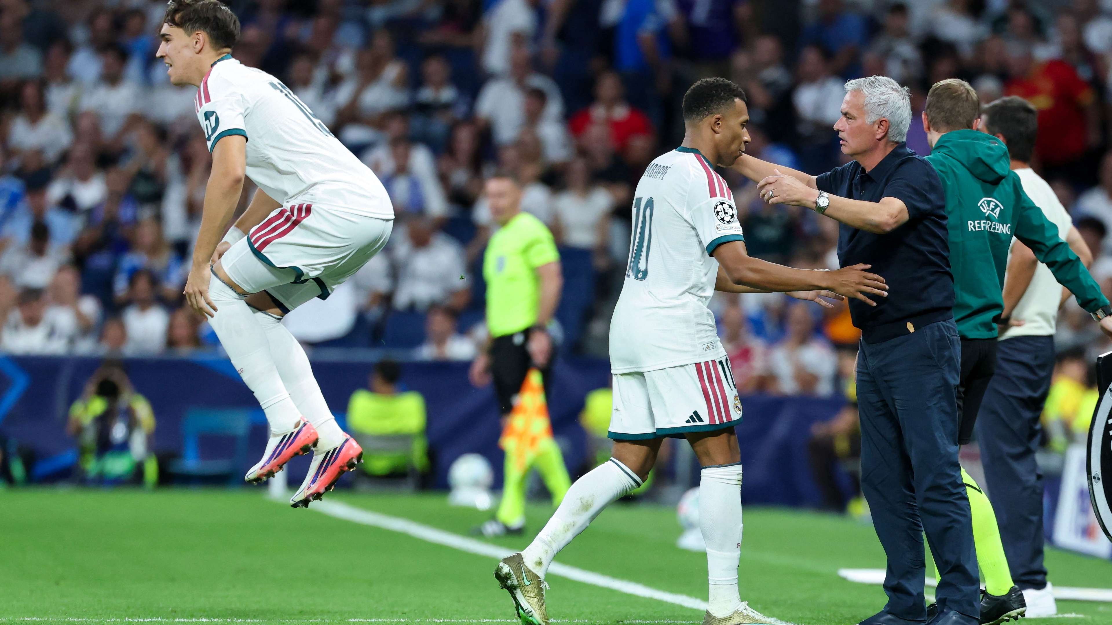 Mourinho's Heated Touchline Outburst as Mbappe Substituted