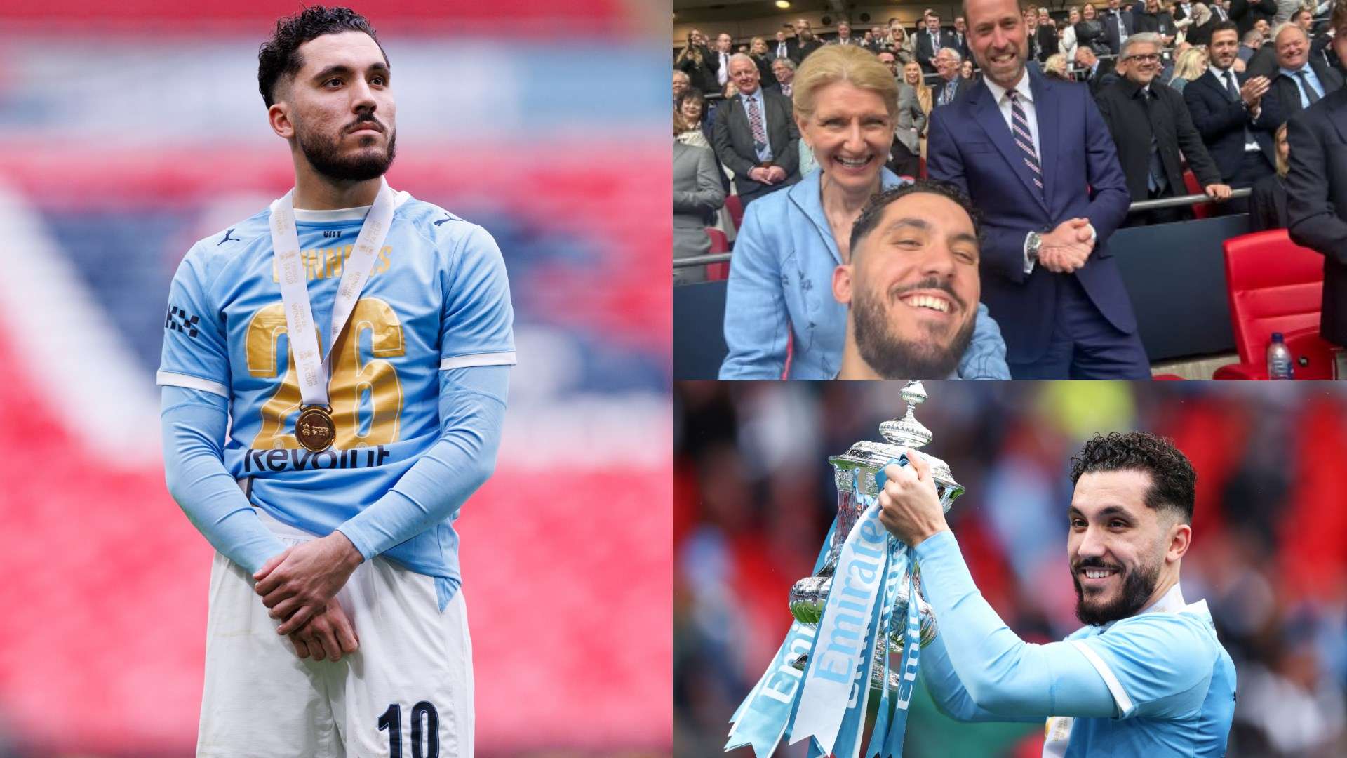 Cherki's Royal Selfie with Prince William at FA Cup Final